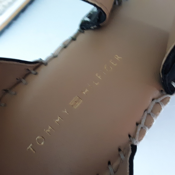 Tommy Hilfiger wedge espadrille sandals - Picture 6 of 7